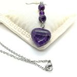 Amethyst Heart Pendant