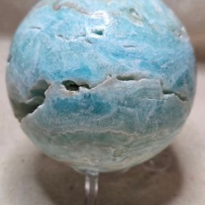 Blue Aragonite Sphere 390g